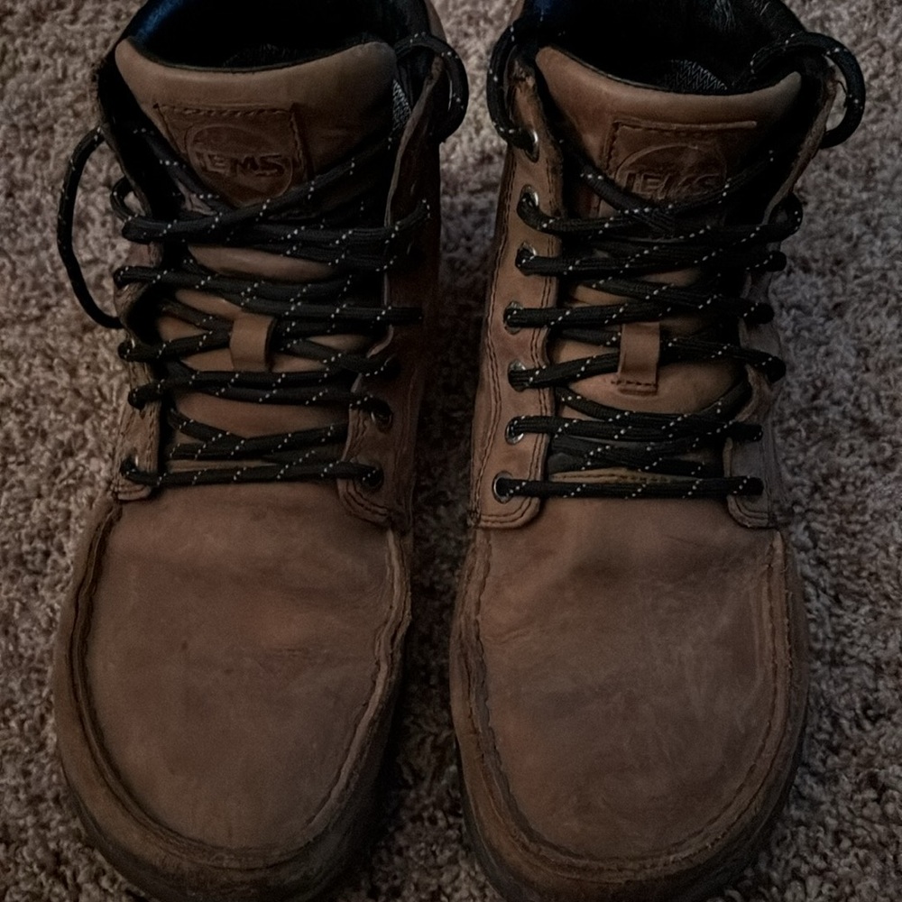 Lems Boulder Waterproof Boots Brown Lace Up Barefoot Shoe Size M 10/ W 11.5